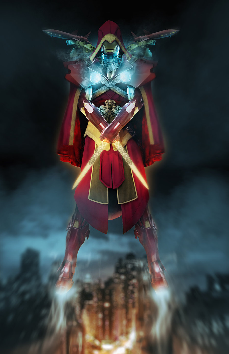 Illustration for article titled Iron Man As Assassin's Creed (And Dragonball, And...Daft Punk)